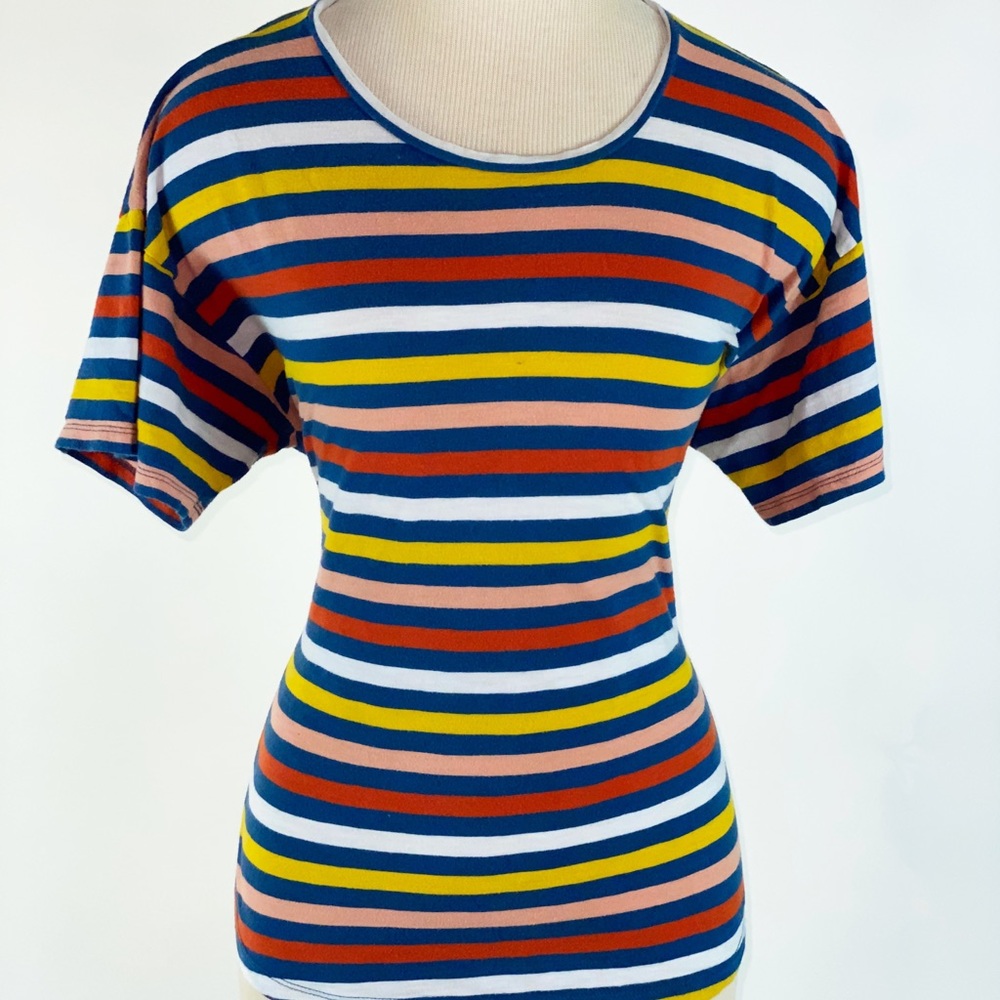 Madewell striped whisper cotton tee XL